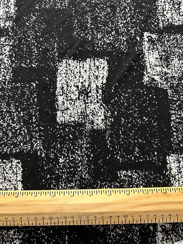 White Noise ITY Jersey Knit Fabric