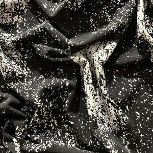 White Noise ITY Jersey Knit Fabric