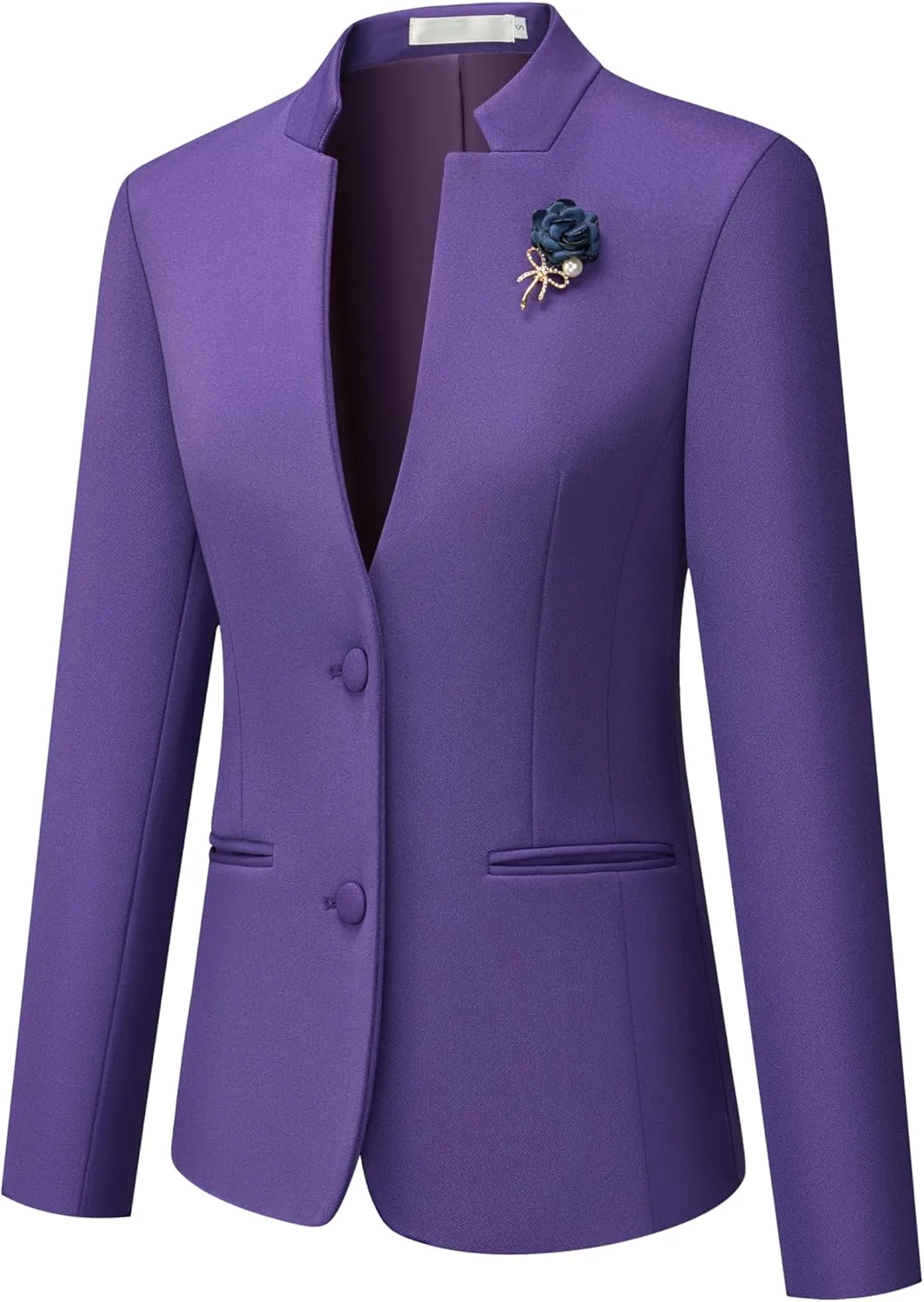 Women's 2 Piece Suit Skirt Set Business Office Work Blazer Jackets and Pencil Skirt with Slit