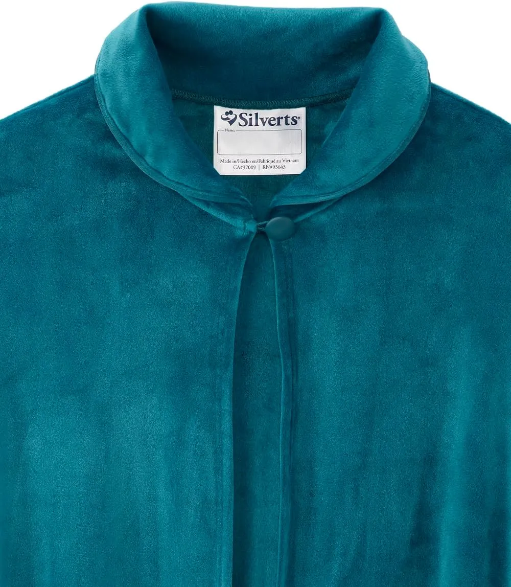 Womens Adaptive Easy-Dress Bed Jacket Cape for Elderly Needs