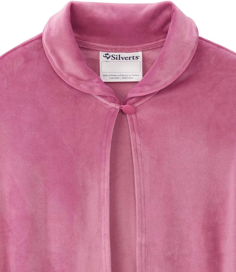 Womens Adaptive Easy-Dress Bed Jacket Cape for Elderly Needs