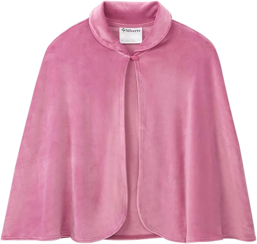 Womens Adaptive Easy-Dress Bed Jacket Cape for Elderly Needs