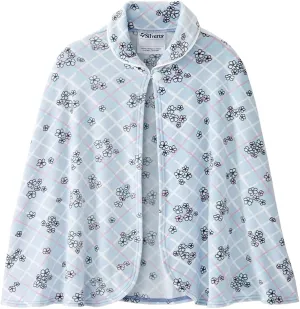 Womens Adaptive Easy-Dress Bed Jacket Cape for Elderly Needs